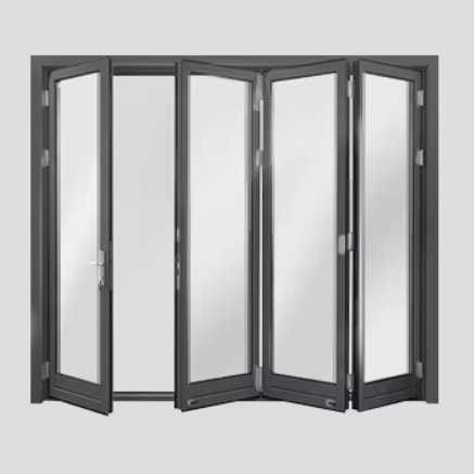  Sliding Aluminum Bifold Folding Double Glass Doors